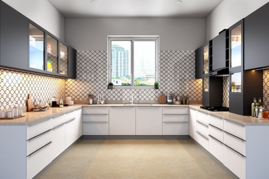 C shape Kitchen